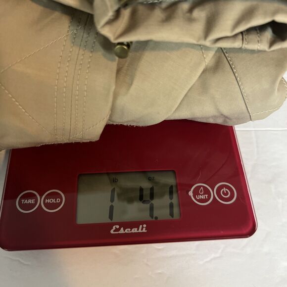 Sam Edelman Bomber Zipper Jacket Beige Tan Womens Size Large Quilted Y2K - Picture 14 of 14